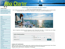 Tablet Screenshot of ahoi-charter.com